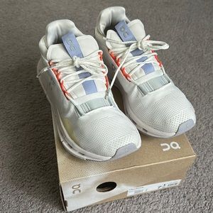On Cloudnova - White/Glacier - Size 7 US 38 EU